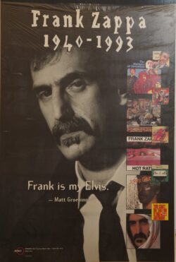 Frank Zappa Ryko Records Discography Poster Frank Zappa Ryko Records Discography Poster