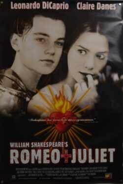 Romeo + Juliet DiCaprio Movie Poster Romeo + Juliet DiCaprio Movie Poster