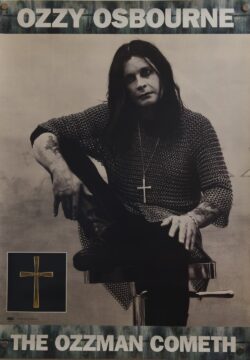 Ozzy Osbourne Ozzman Cometh Promo Poster 1997 Epic/Sony Ozzy Osbourne Ozzman Cometh Promo Poster