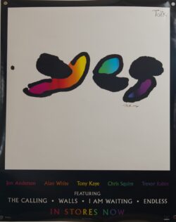 Yes Talk Promo Poster 1994 Victory/Polygram Yes Talk Promo Poster