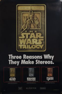 Star Wars Trilogy Special Edition Promo Poster 1993 20th Century Fox RCA Victor Lucasfilm Star Wars Trilogy Special Edition Promo Poster